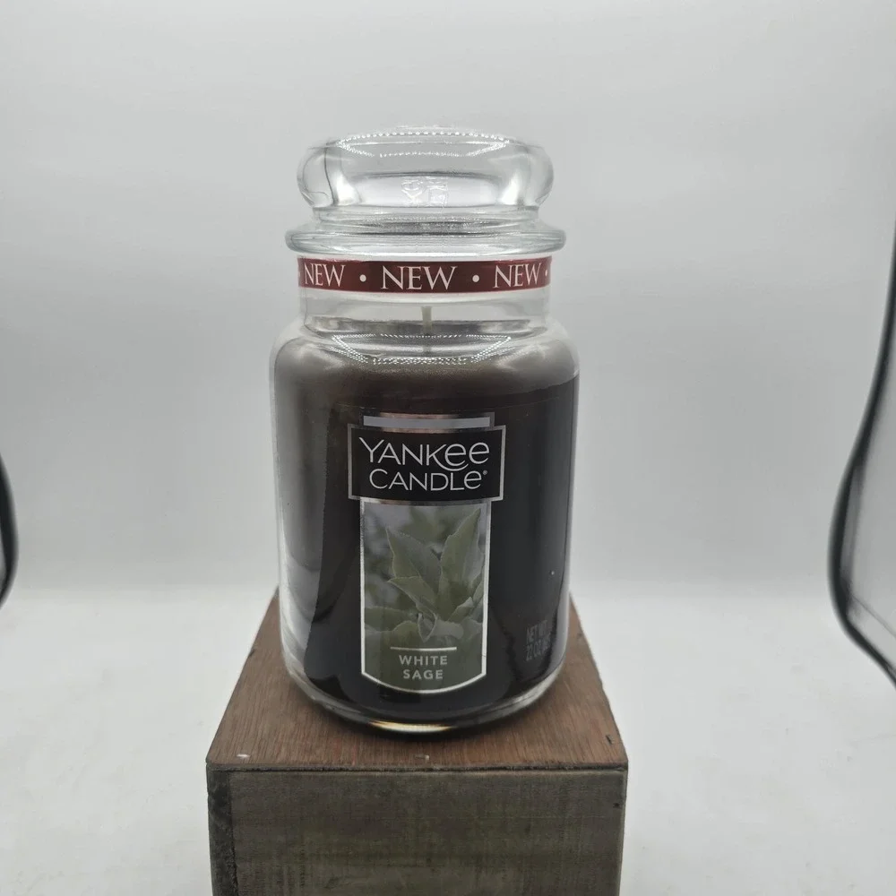 NEW Yankee Candle White Sage Large Jar 22oz Singke Wick
